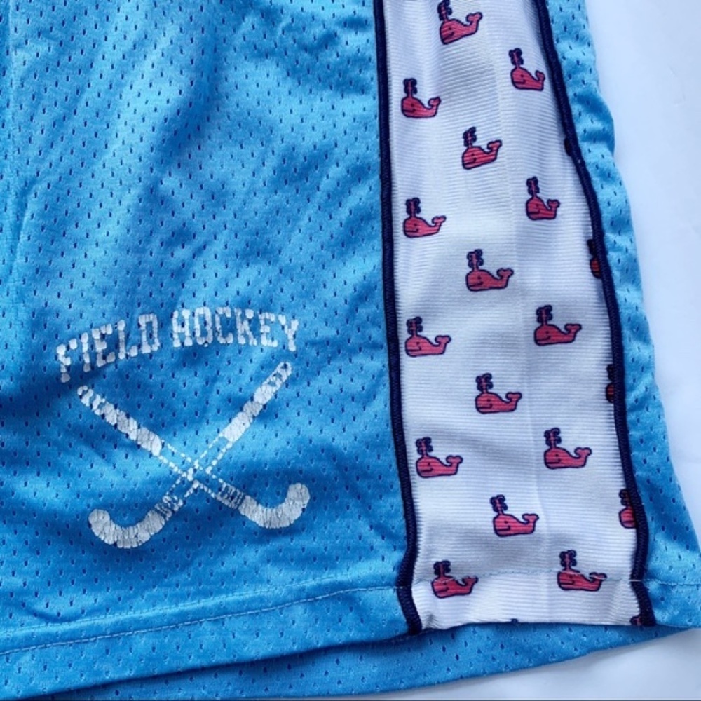 Moyer // Blue Field Hockey Whale Gym Shorts M Pat View 2
